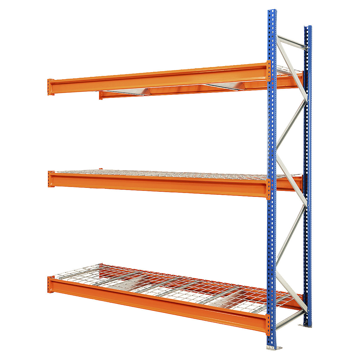 BiGDUG 900mm Deep Longspan Shelving Extension Kit, BiGDUG 900mm Deep Longspan Shelving Extension Kit, BiGDUG Longspan Shelving Extension Unit, 3x Wire Mesh Shelves, 2000h x 1785w x 900d mm 1000kg UDL-1