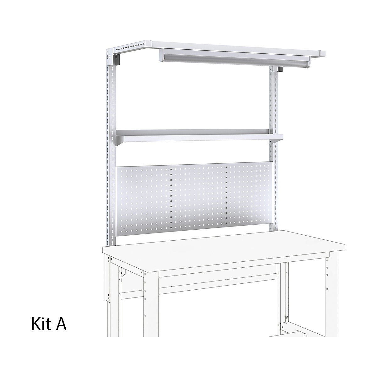 Bott Cubio Workbench Rear Frame Kits (Product illustration 2)-1