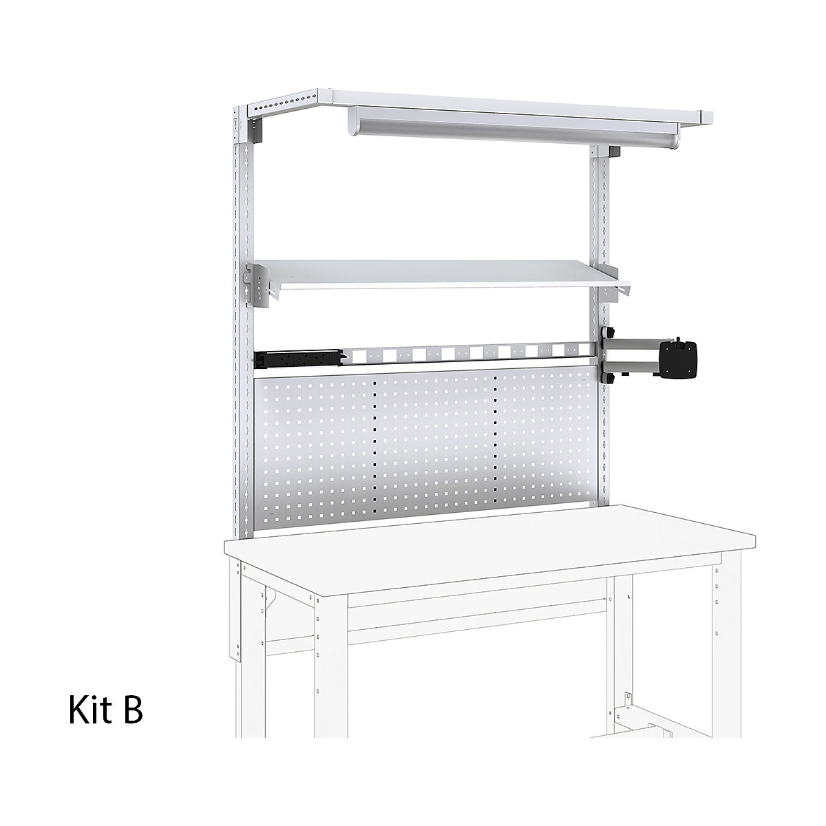 Bott Cubio Workbench Rear Frame Kits (Product illustration 3)-2