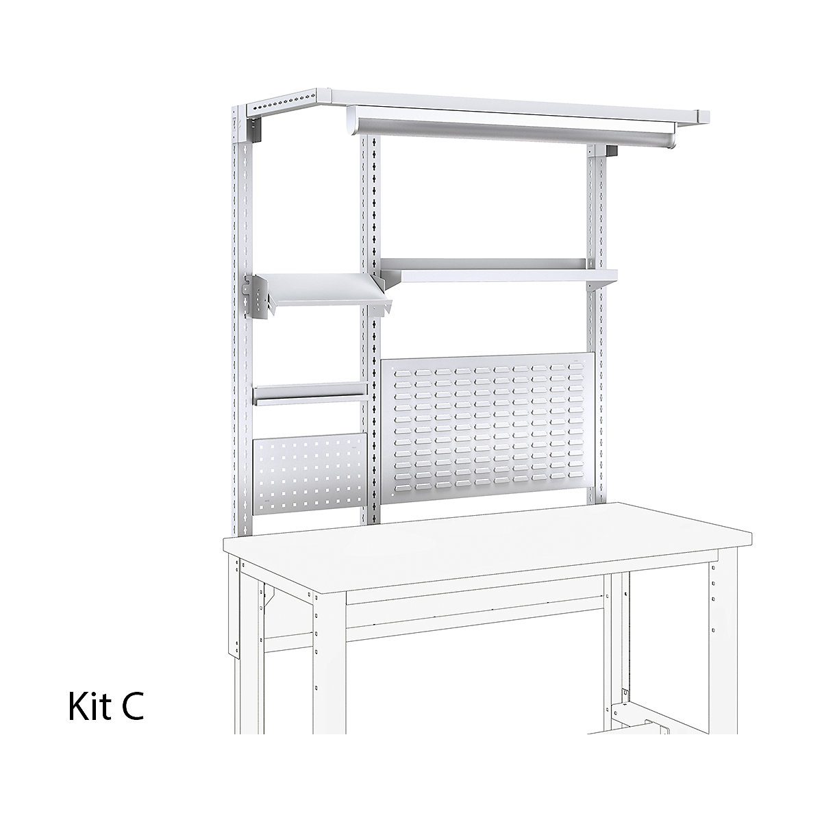 Bott Cubio Workbench Rear Frame Kits (Product illustration 4)-3