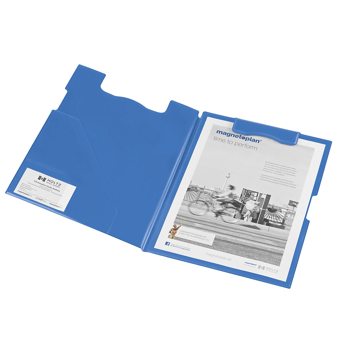 Carpeta con tablero de sujeción – magnetoplan