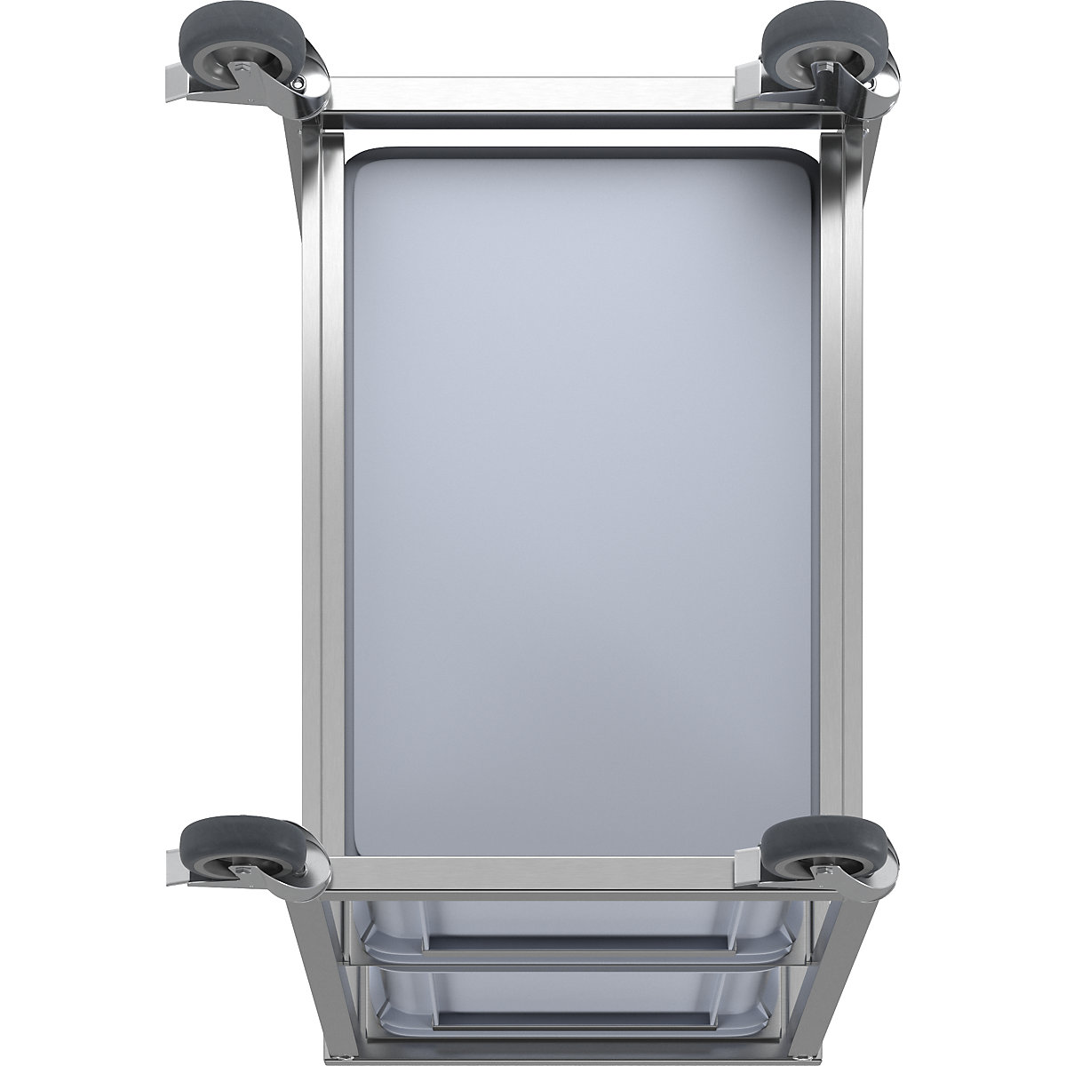Carro de acero inoxidable con recipientes (Imagen del producto 4)-3