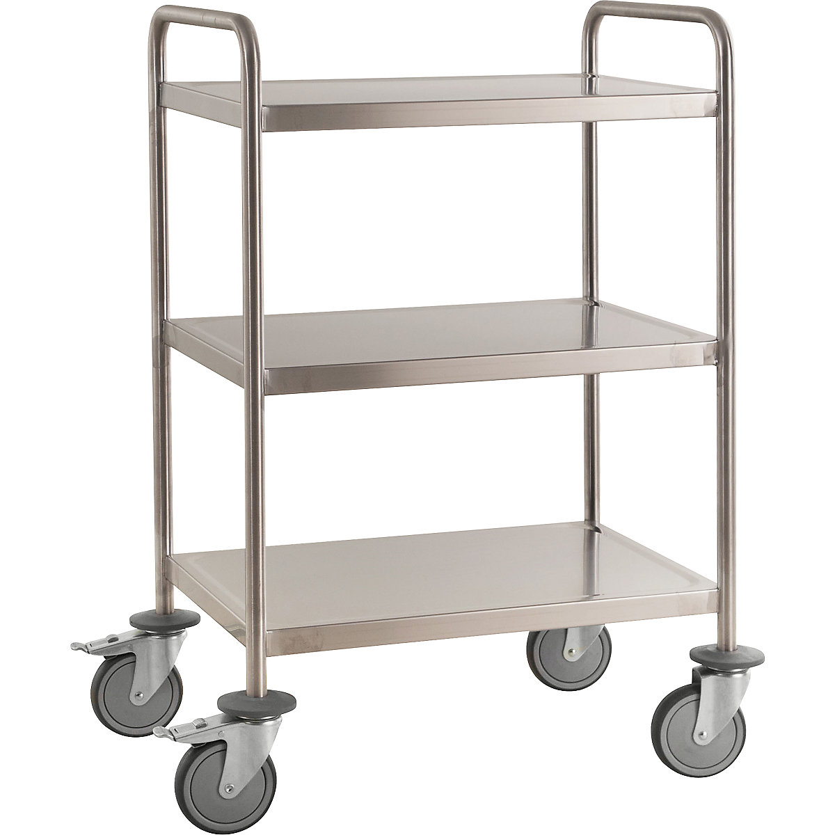 Chariot à tablettes en inox, soudé &ndash; Kongamek