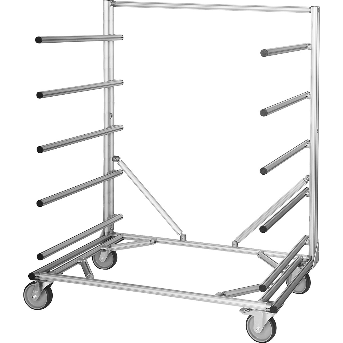Chariot porte-plaques MULTI RACK en profilé d'aluminium