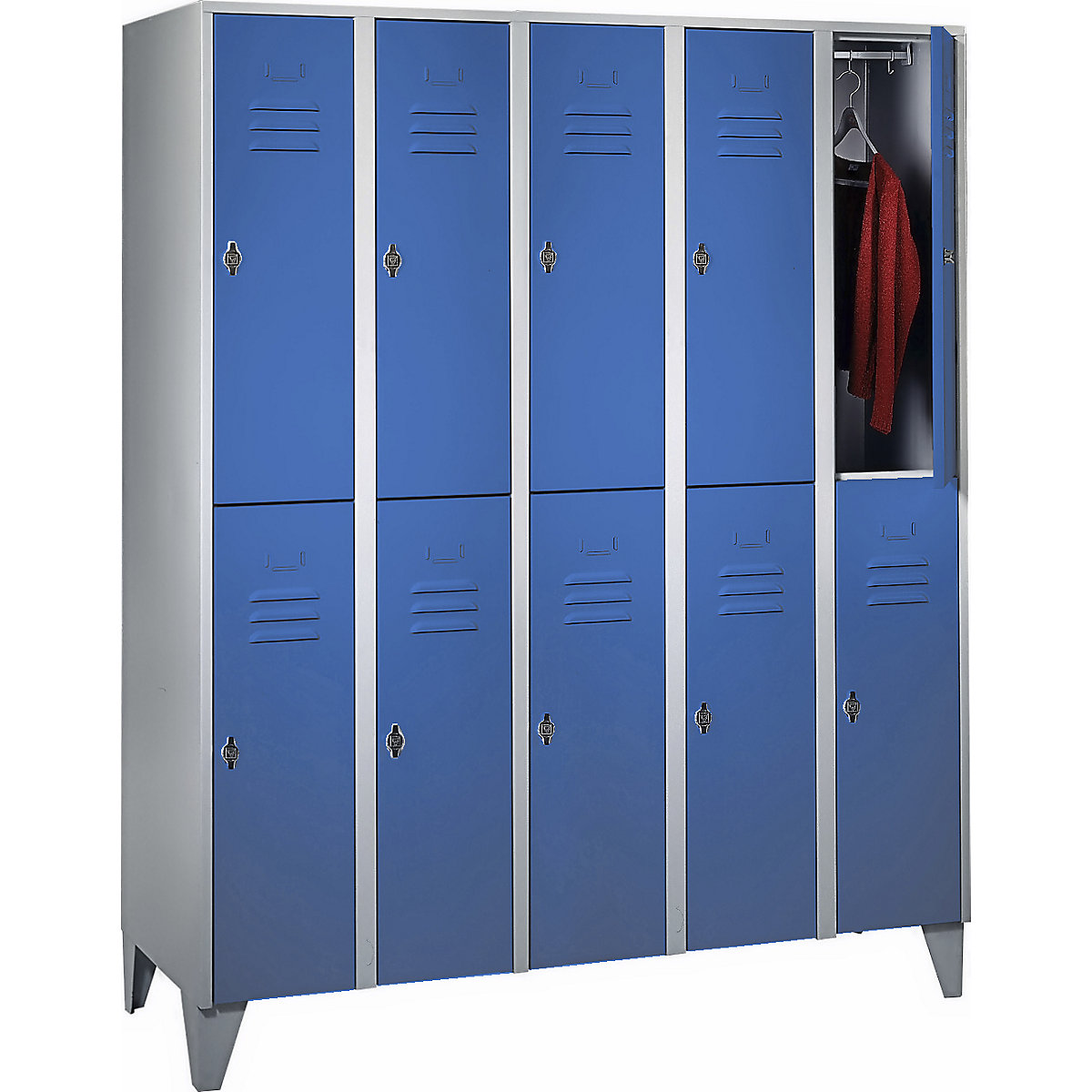 Dvojposchodová úzka skrinka Berlin 2 &ndash; Wolf