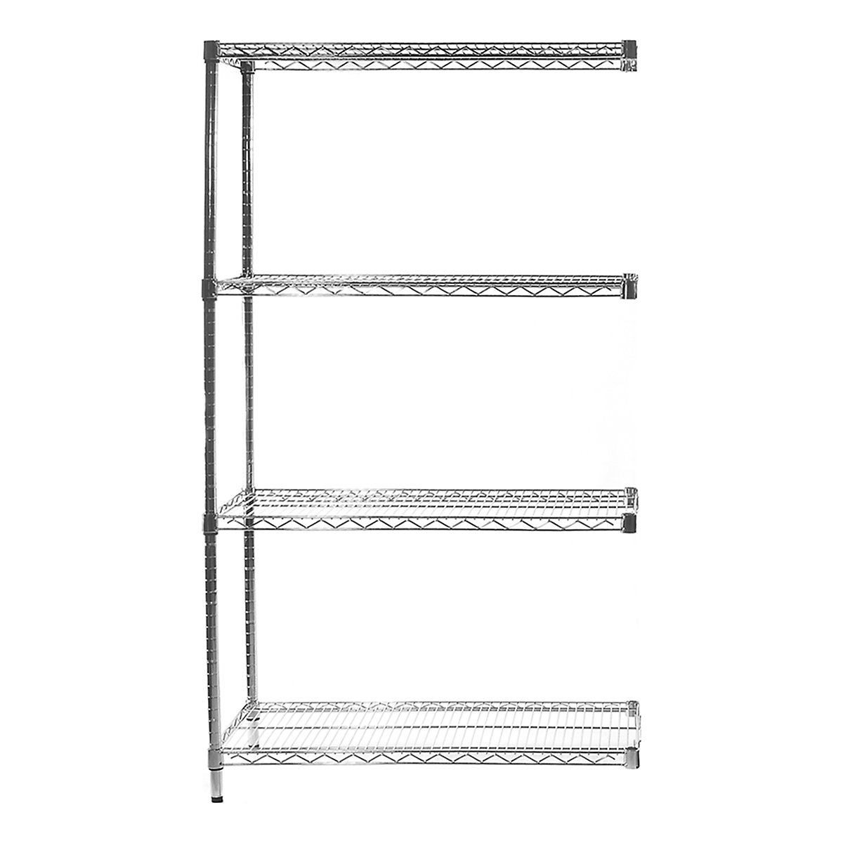 Eclipse Heavy-Duty Chrome Wire Shelving Extension Unit 1625mm High