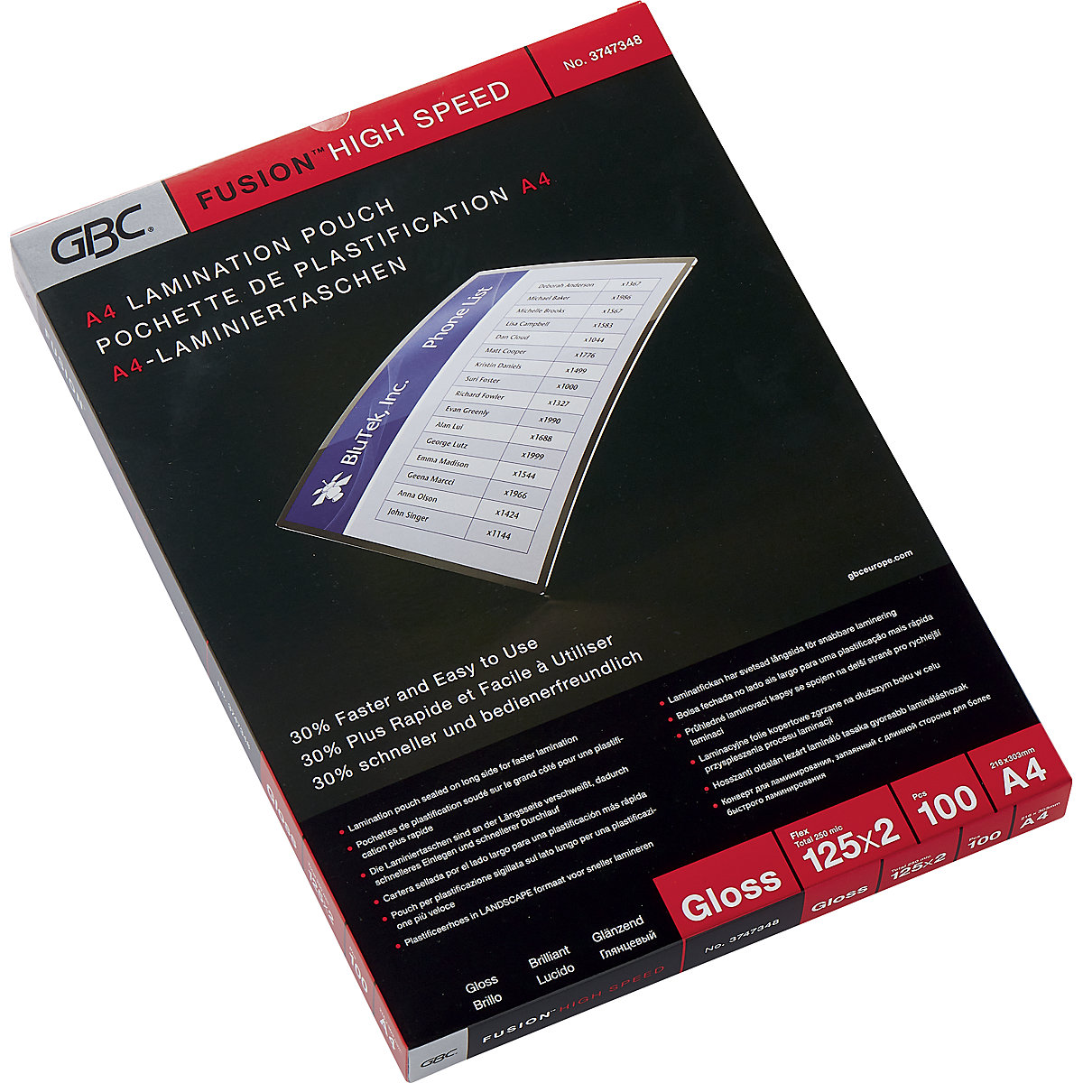 Folia do laminowania HighSpeed&trade;, błyszcząca &ndash; GBC
