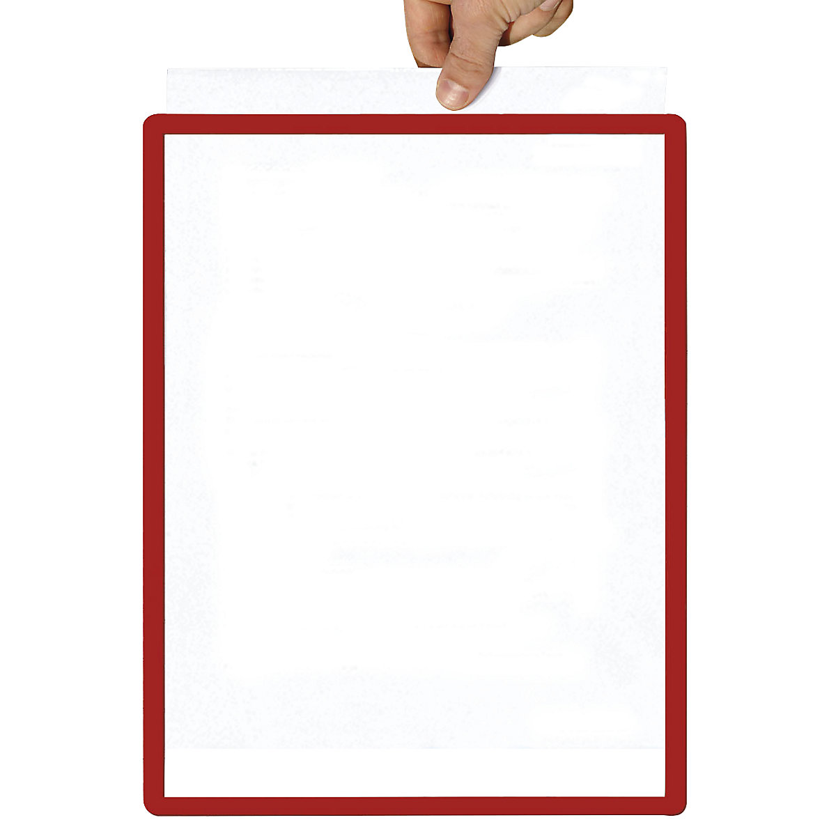 Frame with transparent film