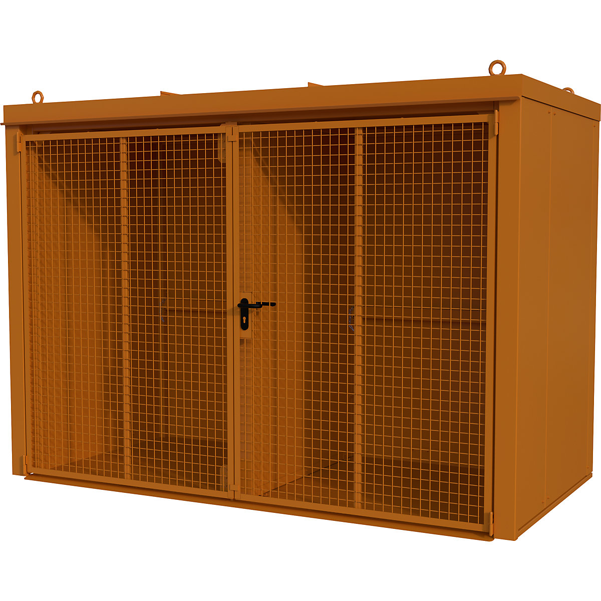 Gas cylinder container with divider, fire resistant - eurokraft pro