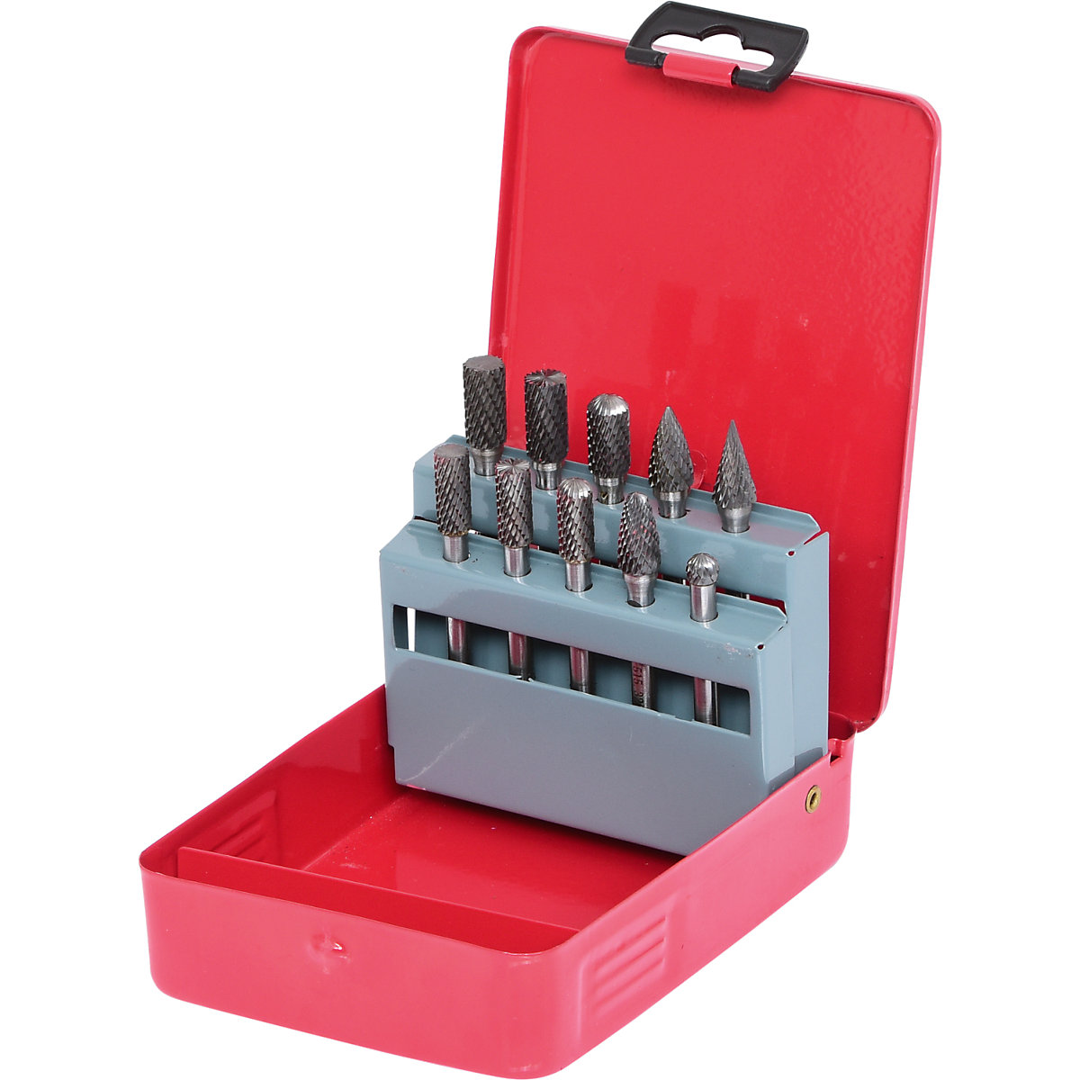 HM milling burr set, 10 pcs - KS Tools