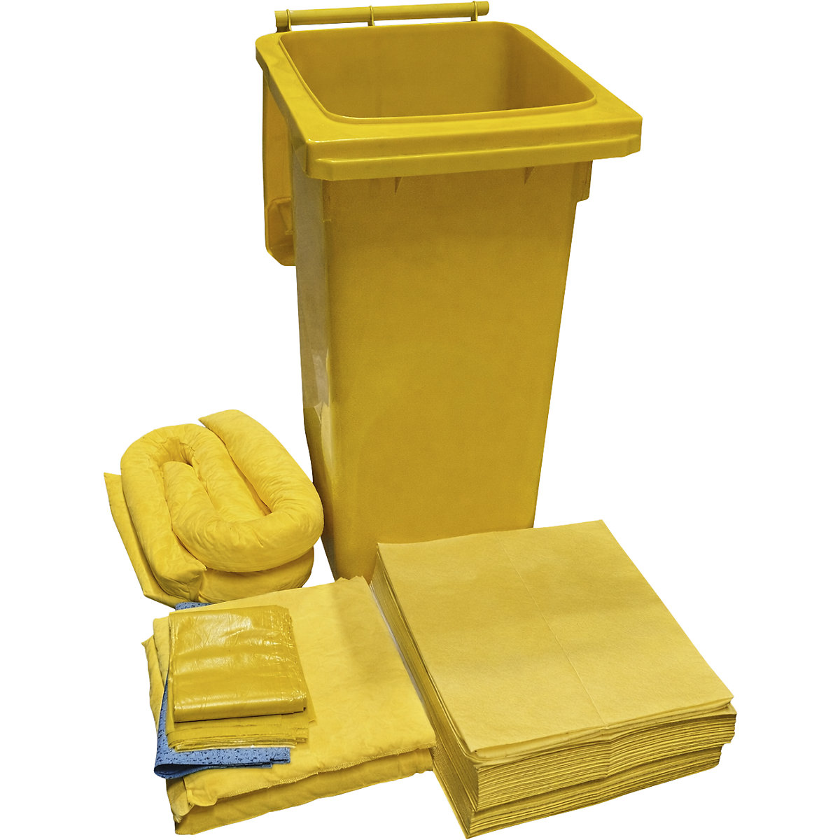 Kit de emergência para derrames em contentor móvel - eurokraft basic