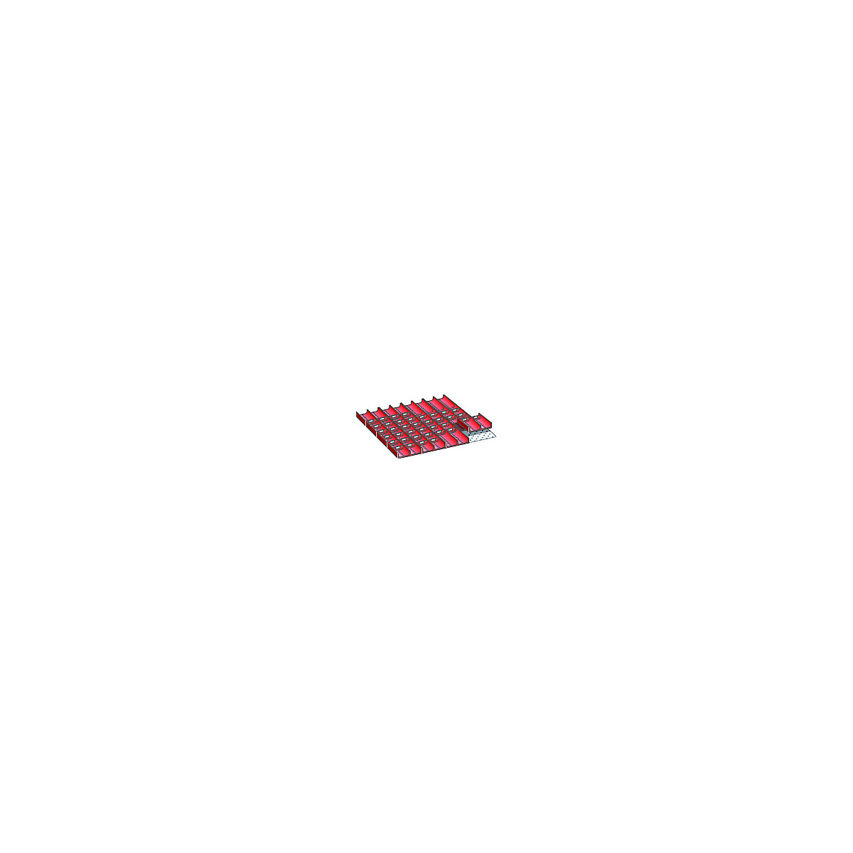 Komplet razdelilnikov za predal z merami 612 x 612 mm &ndash; LISTA
