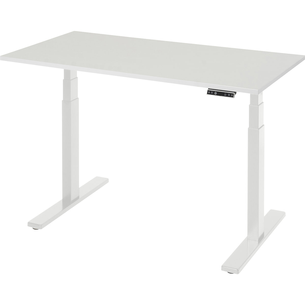 Mesa de trabajo, de altura regulable eléctricamente &ndash; capacidad de carga 100 kg &ndash; RAU