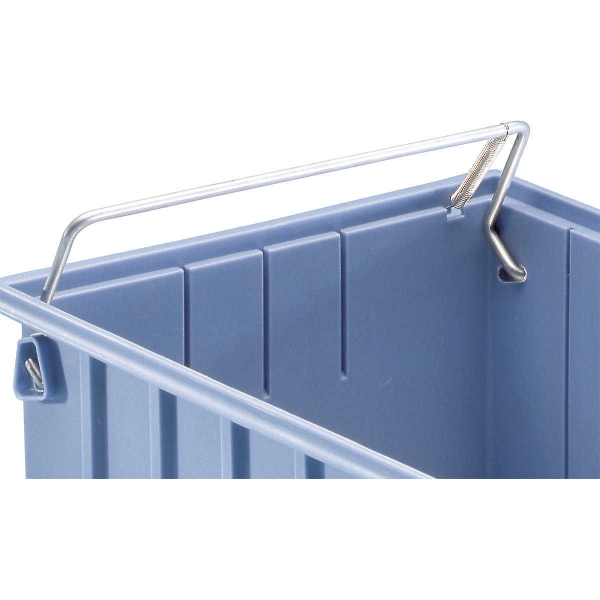 Metal Carry/Safety Handles for Plastic Parts Shelf Bins | 156w mm | Pack of 10