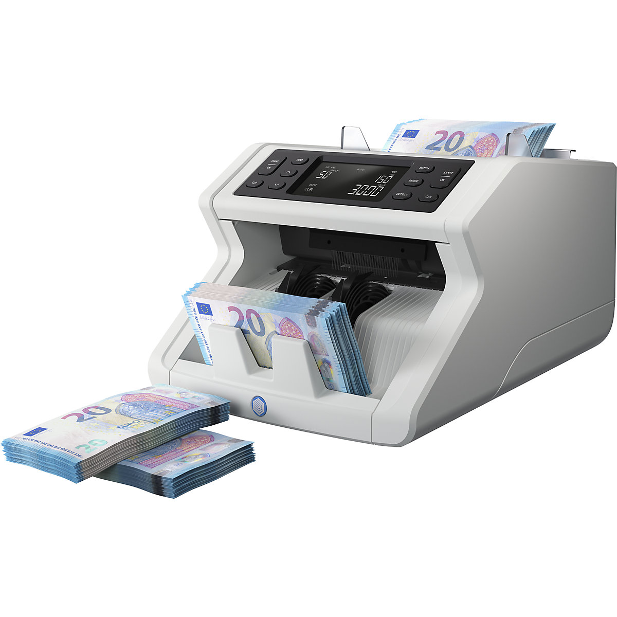 Pénzszámláló készülék válogatás nélküli számláláshoz – Safescan (Termék képe 5)-4