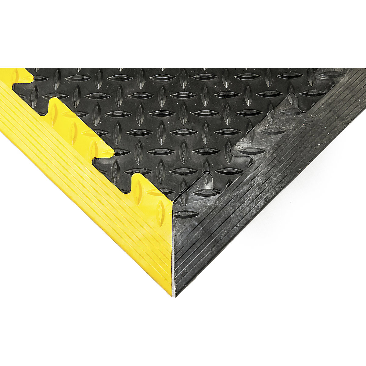 PVC Edging | Female | Black | For Plastex Zed Chex Anti-Fatigue Slip-Resistant Matting Tiles