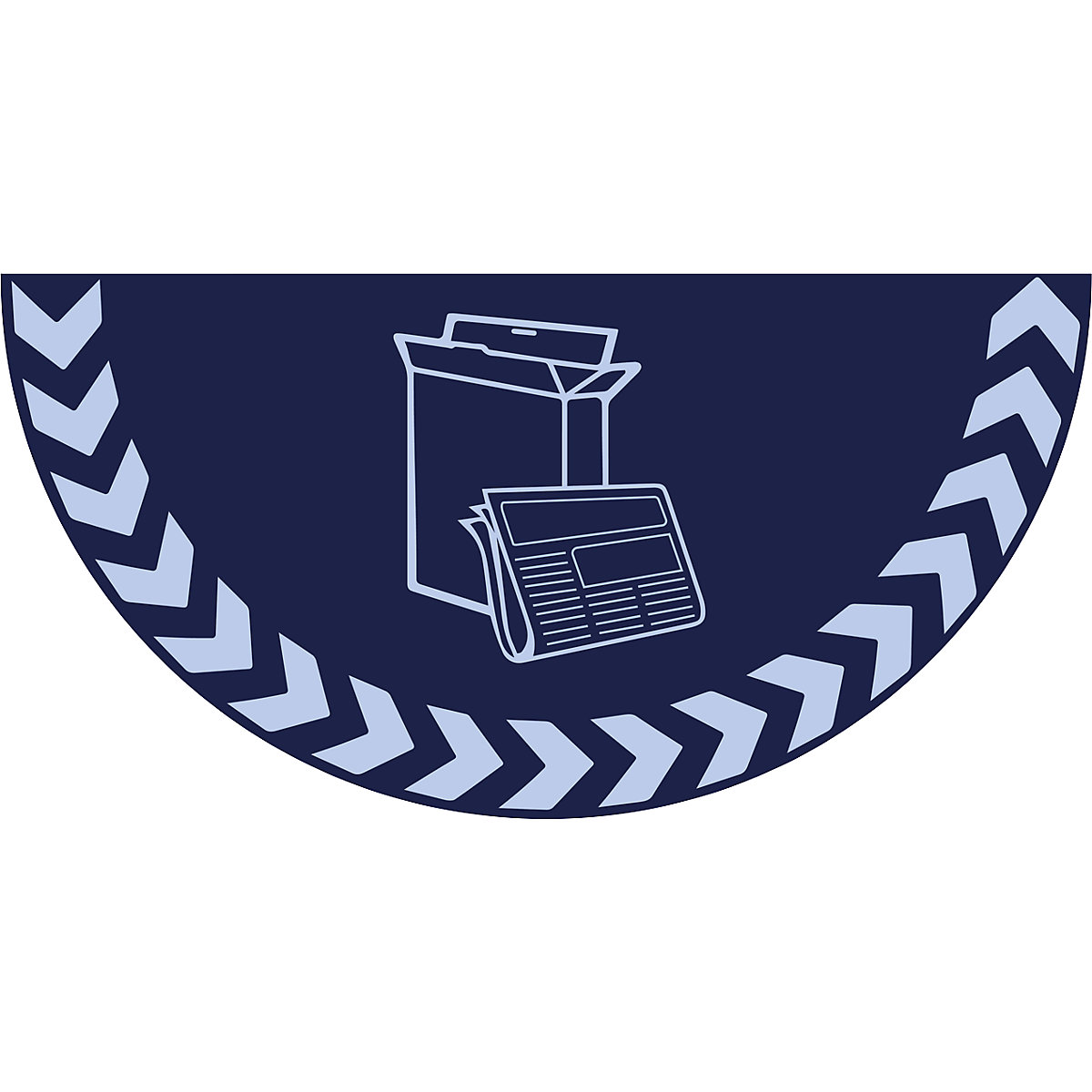 PVC piktogram, félkör