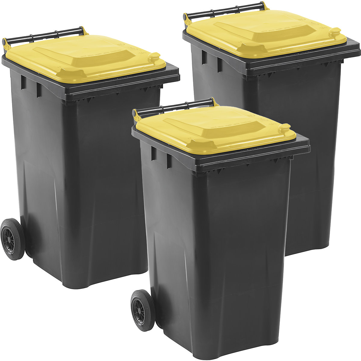 Poubelles DIN EN 840, lot de 3
