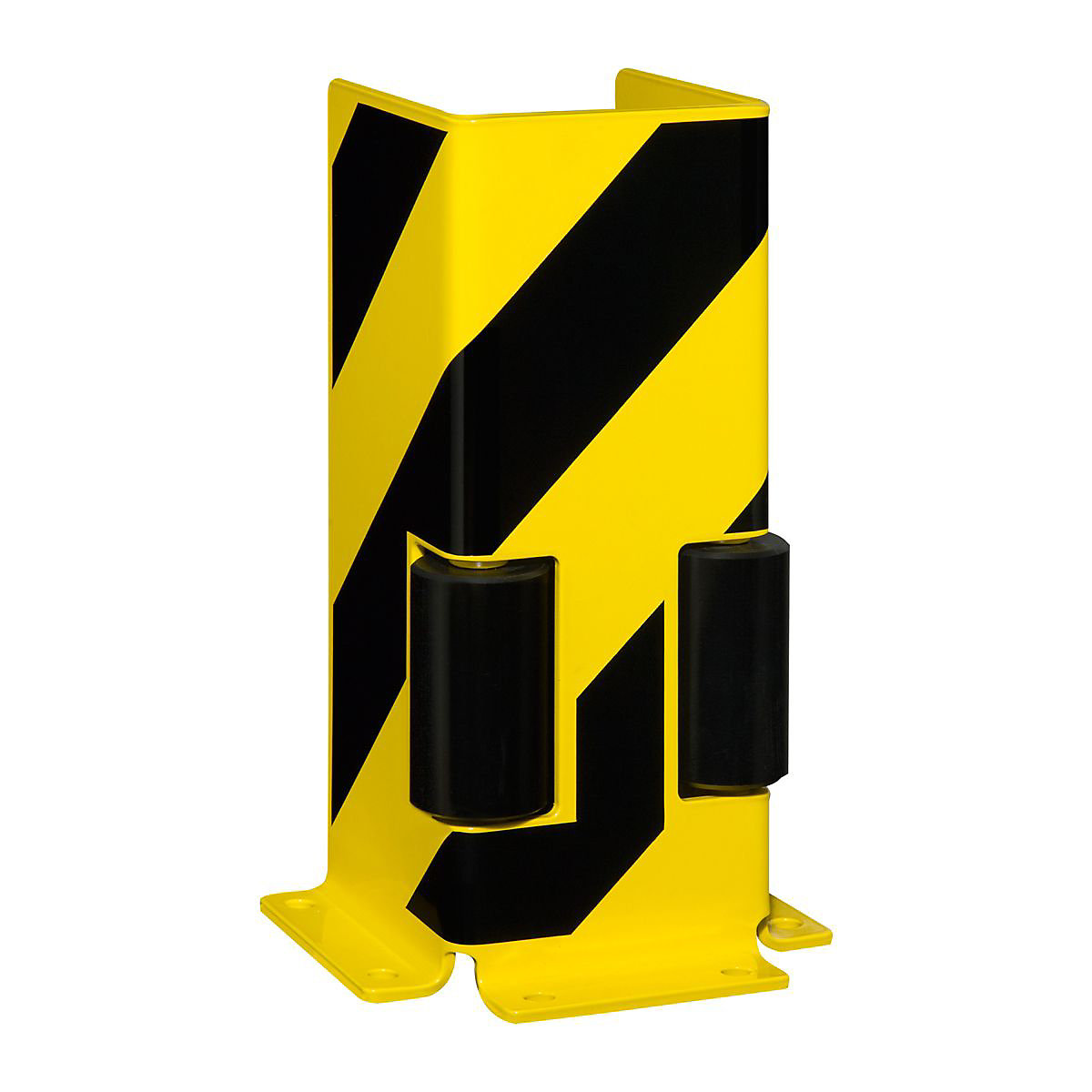 Racking Protector | U Shape With Guide Roller | 400h x 160w x 160d mm | 6mm Gauge Steel