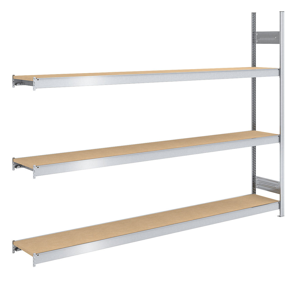Rayonnage emboîtable extra-large avec tablettes en aggloméré &ndash; hofe