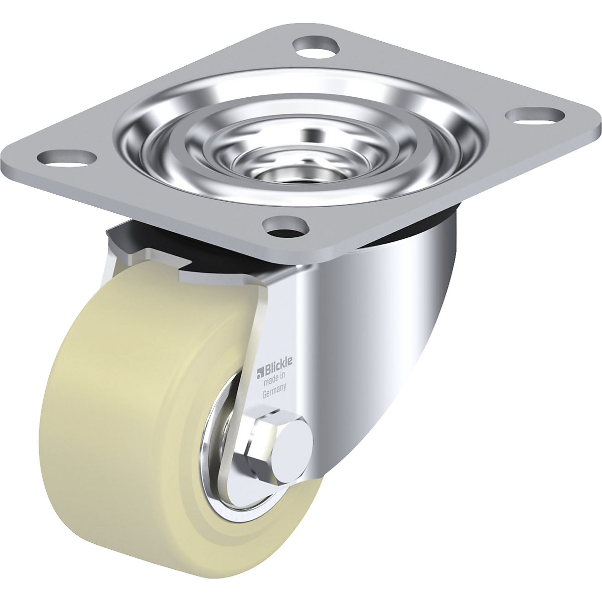 Ruota con supporto girevole in lamiera d'acciaio L-GSPO 60K - Blickle