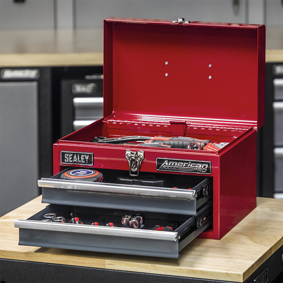 Sealey American Pro Toolbox | 2 Drawer (Product illustration 8)-7