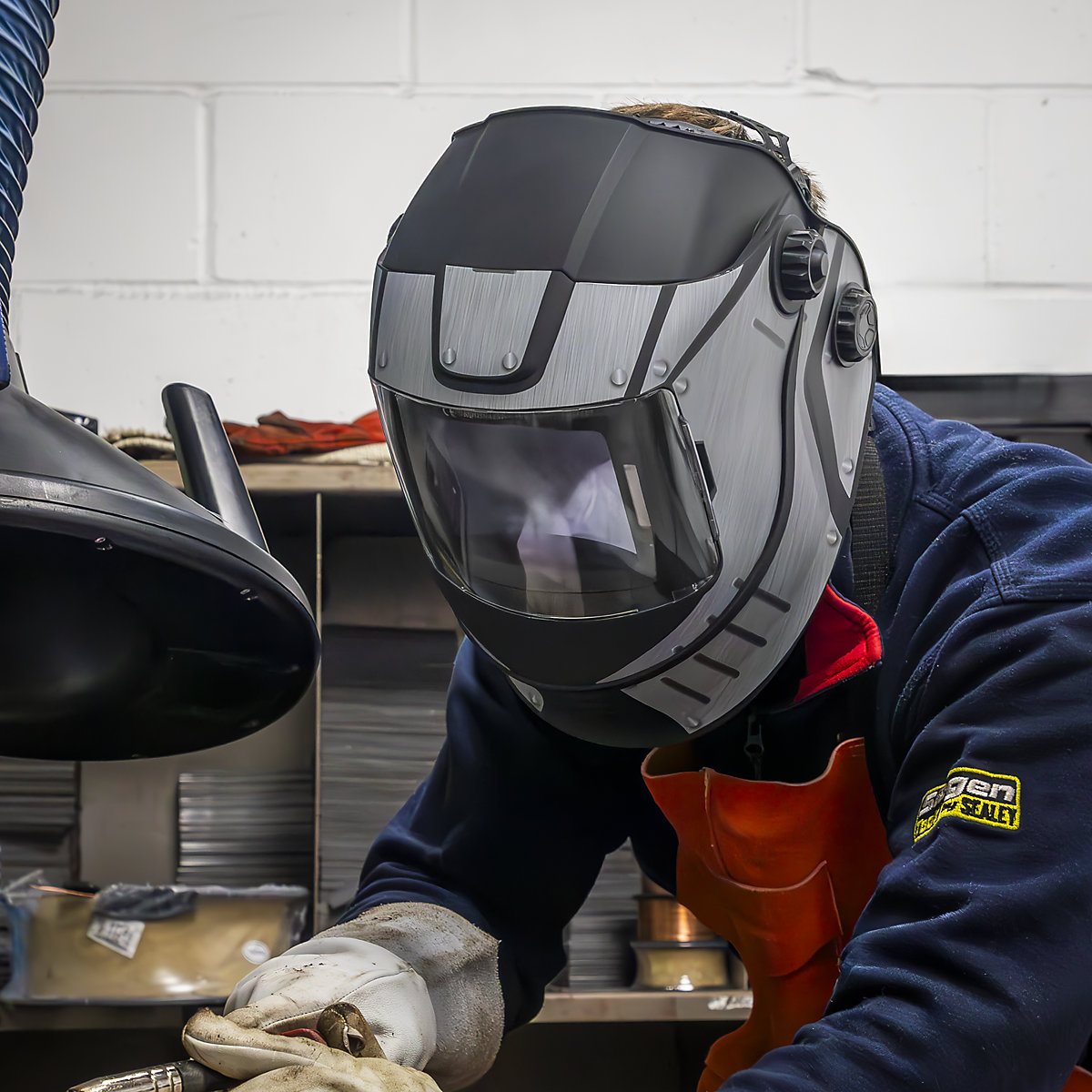 Sealey Auto Darkening Solar Powered Flip-Up Welding Helmet | Shade 9-13 (Product illustration 10)-9