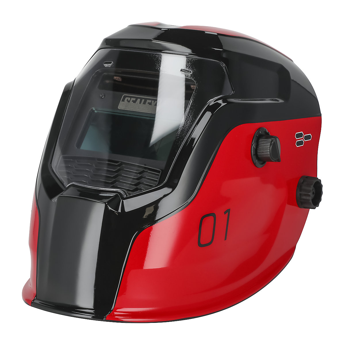 Sealey Auto Darkening Welding Helmet | Shade 9-13, Sealey Auto Darkening Welding Helmet | Shade 9-13, Sealey Auto Darkening Welding Helmet | Shade 9-13 | Red-1