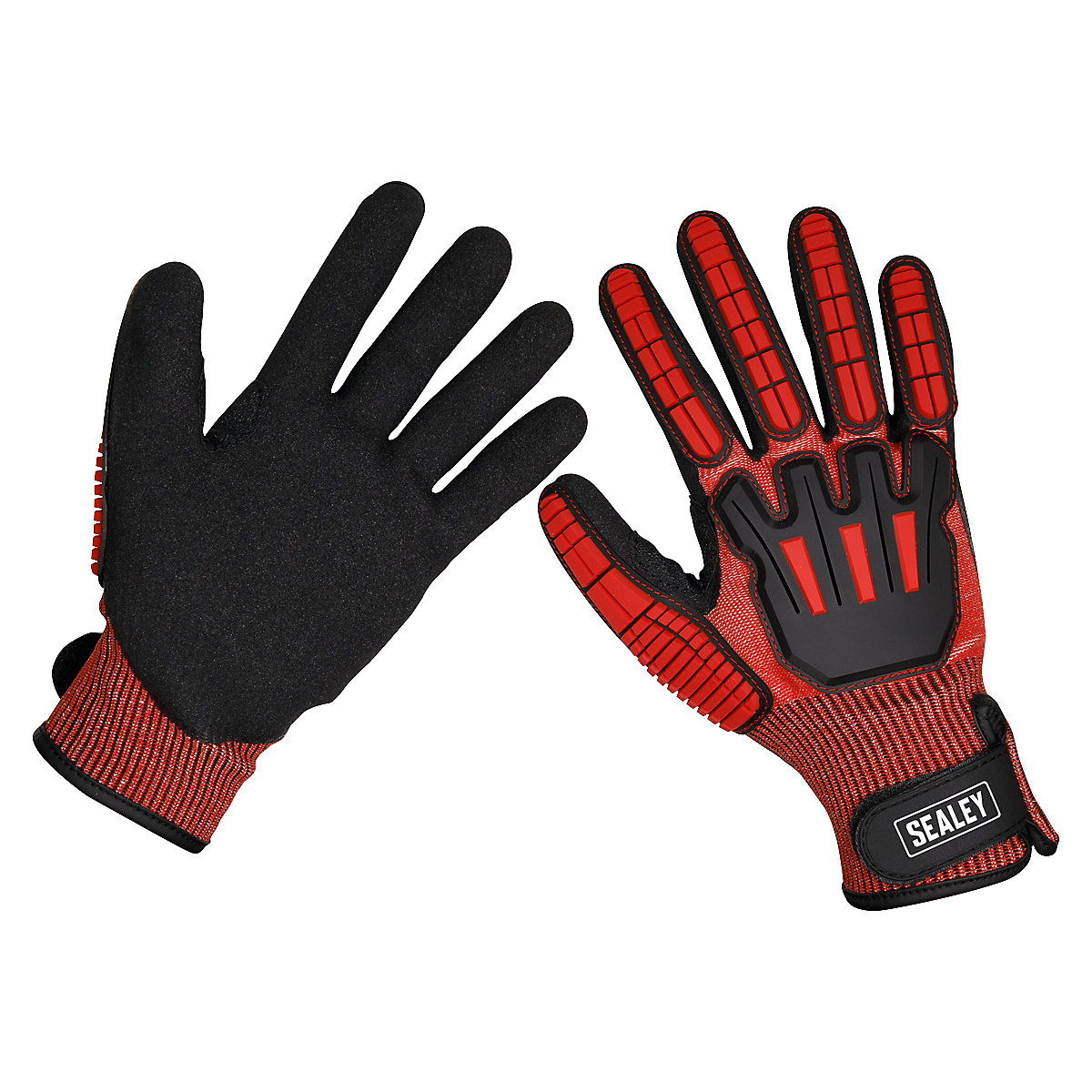 Sealey Cut & Impact Resistant Gloves, Sealey Cut & Impact Resistant Gloves, Sealey Cut & Impact Resistant Gloves | Pair | X-Large | Red-1