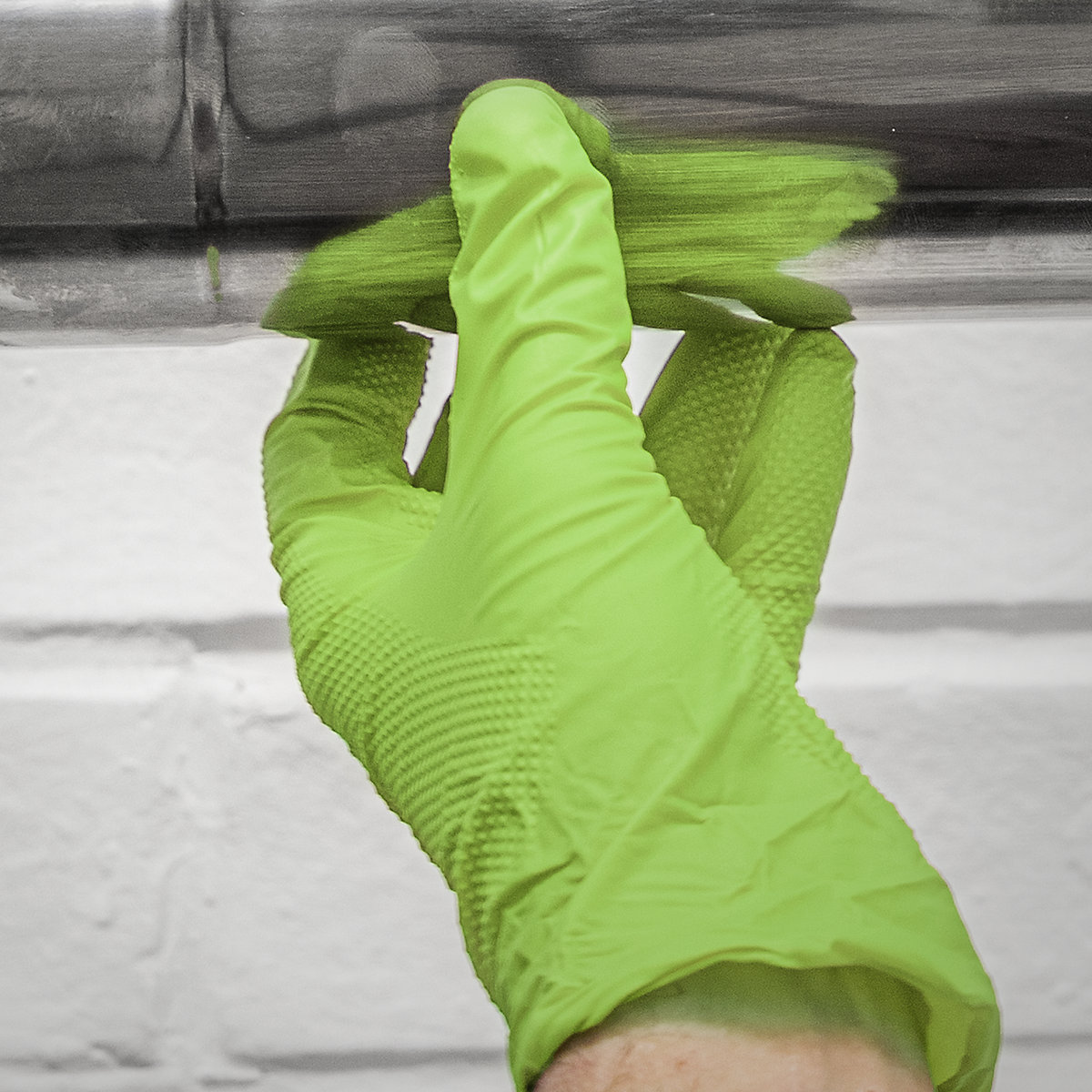 Sealey Diamond Grip Extra-Thick Nitrile Powder-Free Gloves (Product illustration 3)-2