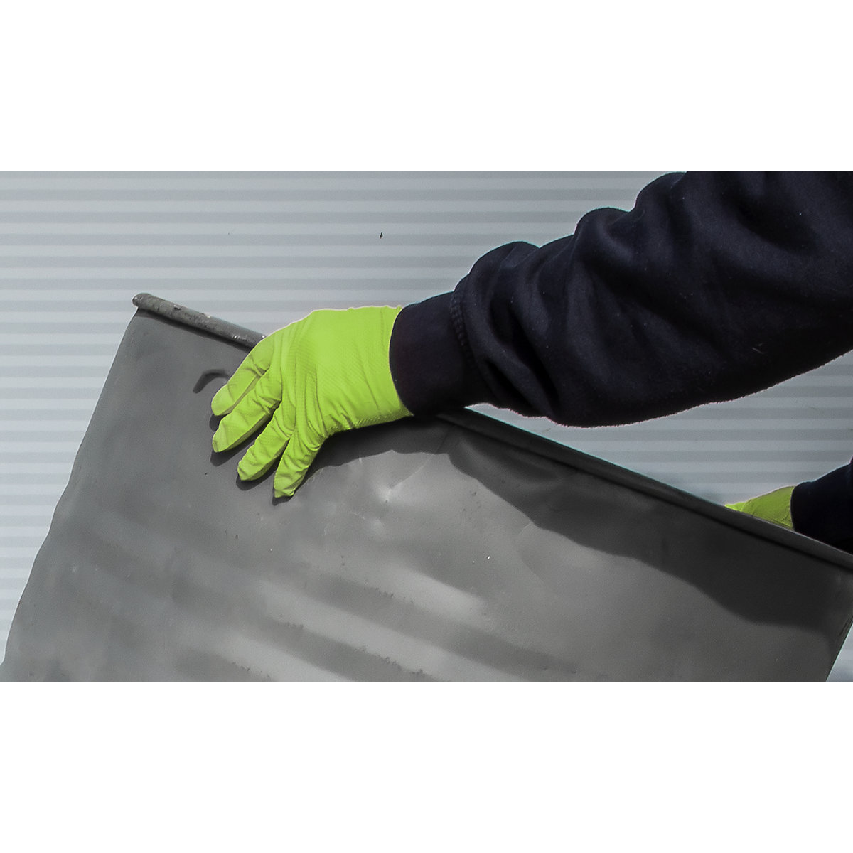 Sealey Diamond Grip Extra-Thick Nitrile Powder-Free Gloves (Product illustration 7)-6