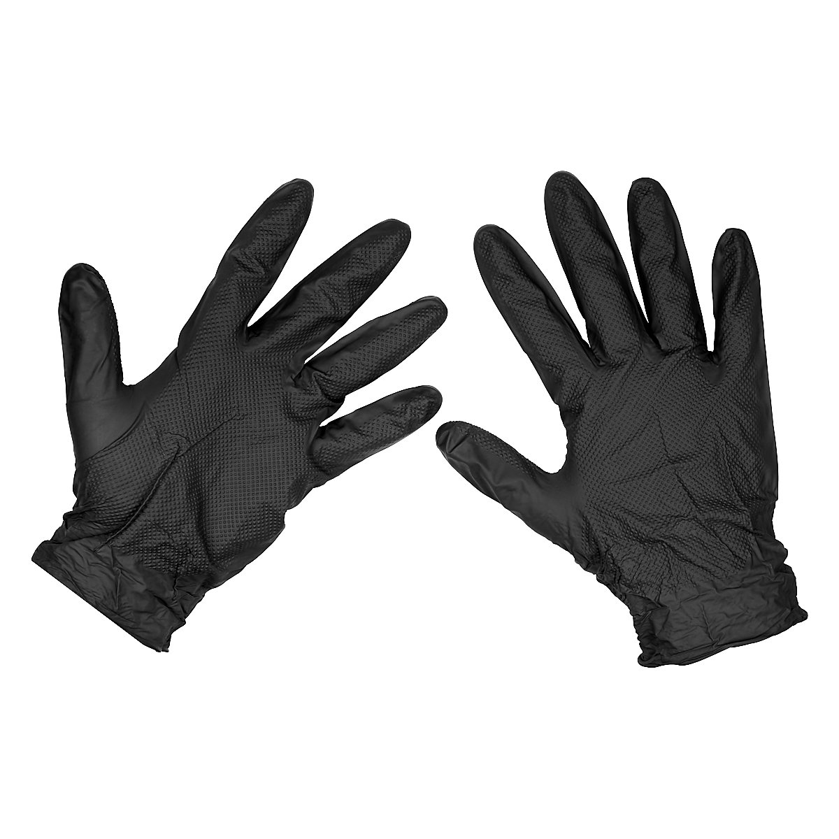 Sealey Diamond Grip Extra-Thick Nitrile Powder-Free Gloves