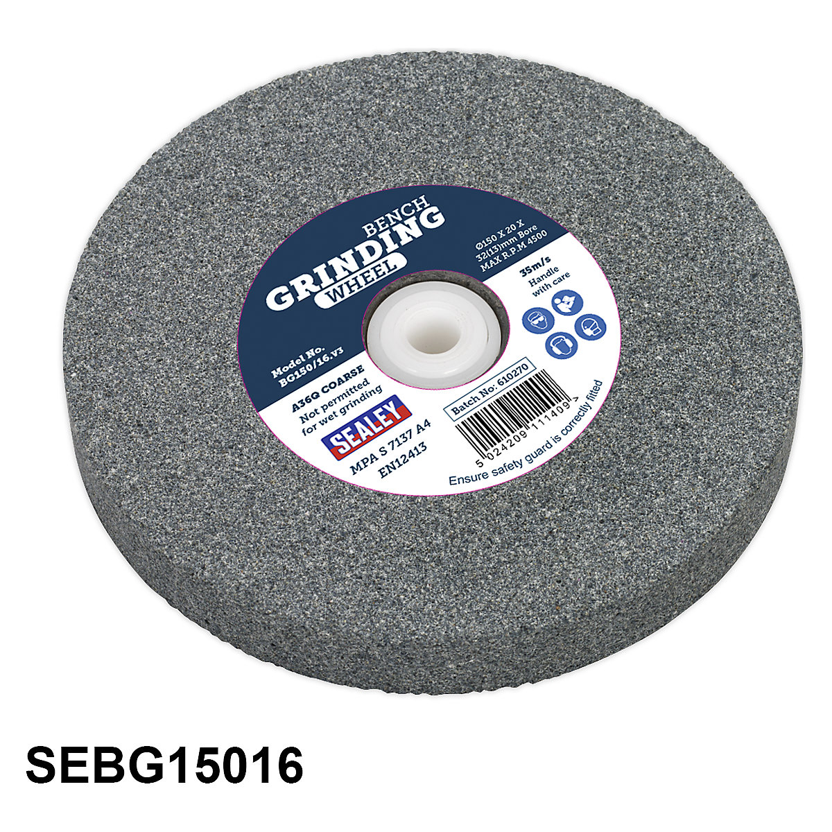 Sealey Grinding Stones, Sealey Grinding Stones, Sealey Grinding Stone | Ø150 x 20mm | A36Q Coarse-2