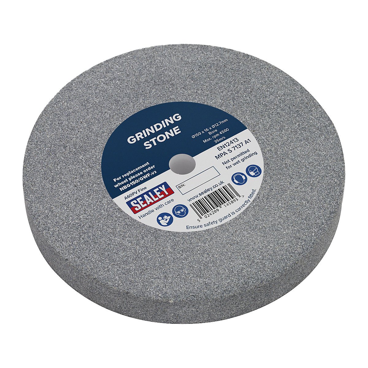 Sealey Grinding Stones, Sealey Grinding Stones, Sealey Grinding Stone | Ø150 x 16mm | A60P Fine-5