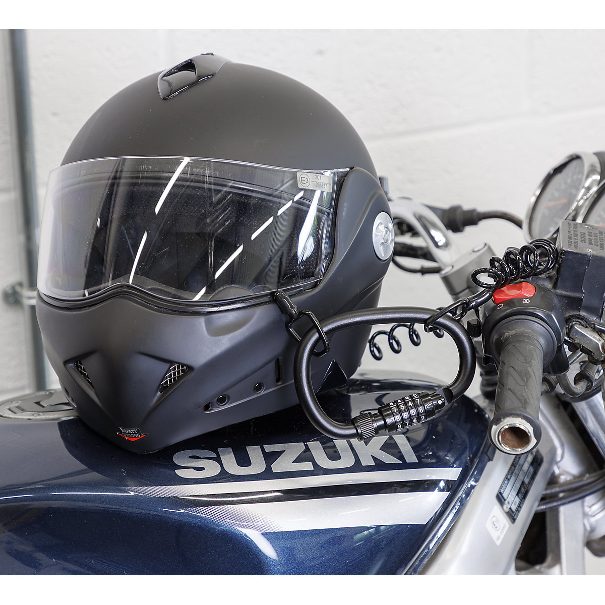 Sealey Helmet Gear Lock with Cable (Product illustration 5)-4