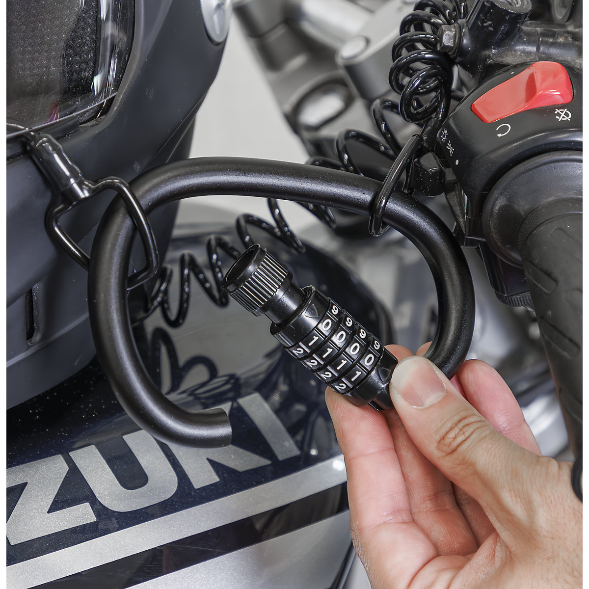 Sealey Helmet Gear Lock with Cable (Product illustration 7)-6