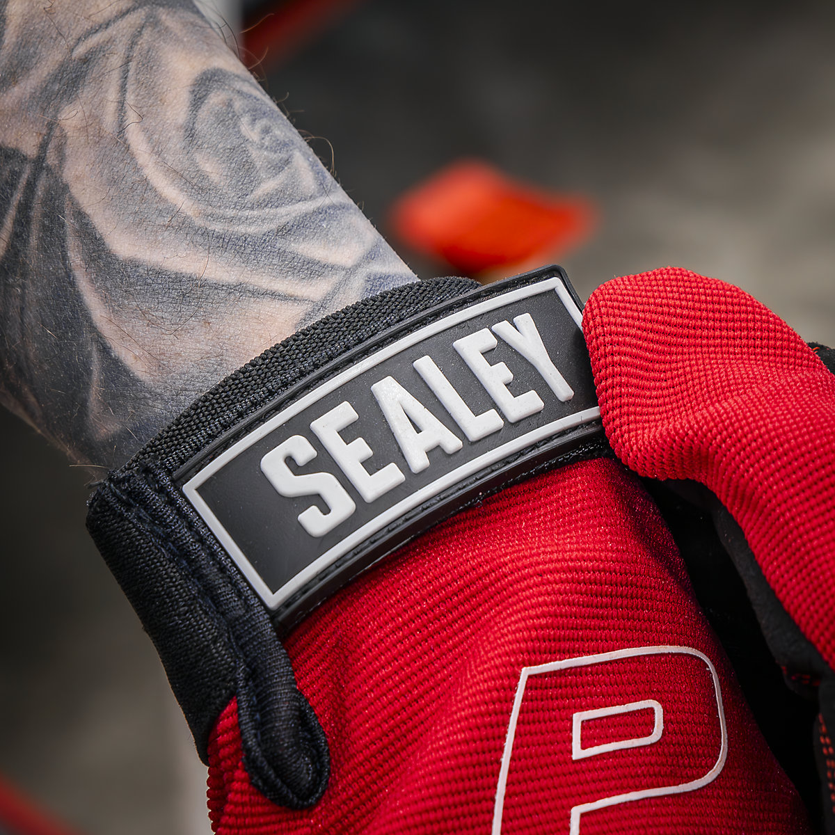 Sealey Premier Padded Palm Mechanic's Gloves (Product illustration 6)-5