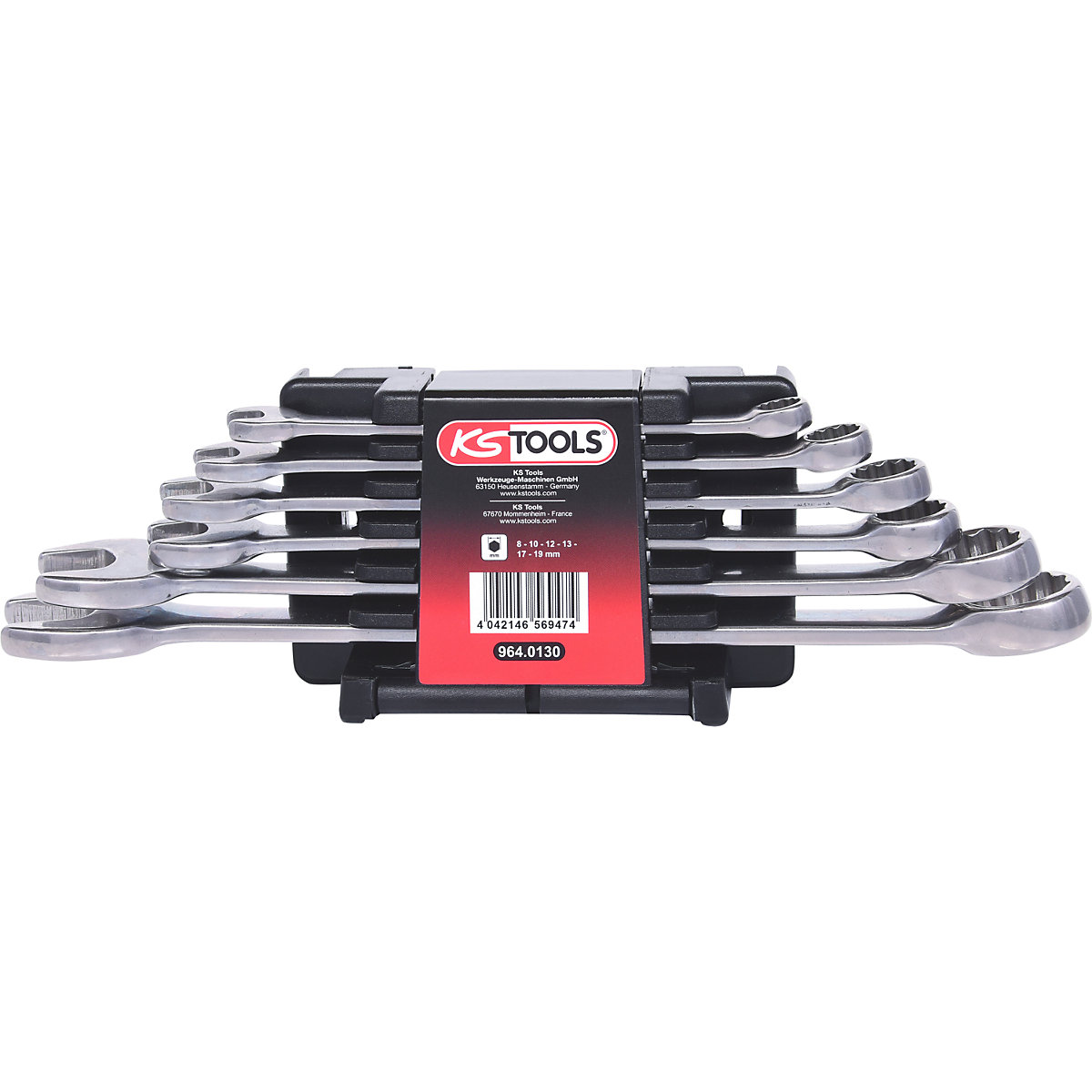 Set de chei fixe inelare din inox &ndash; KS Tools
