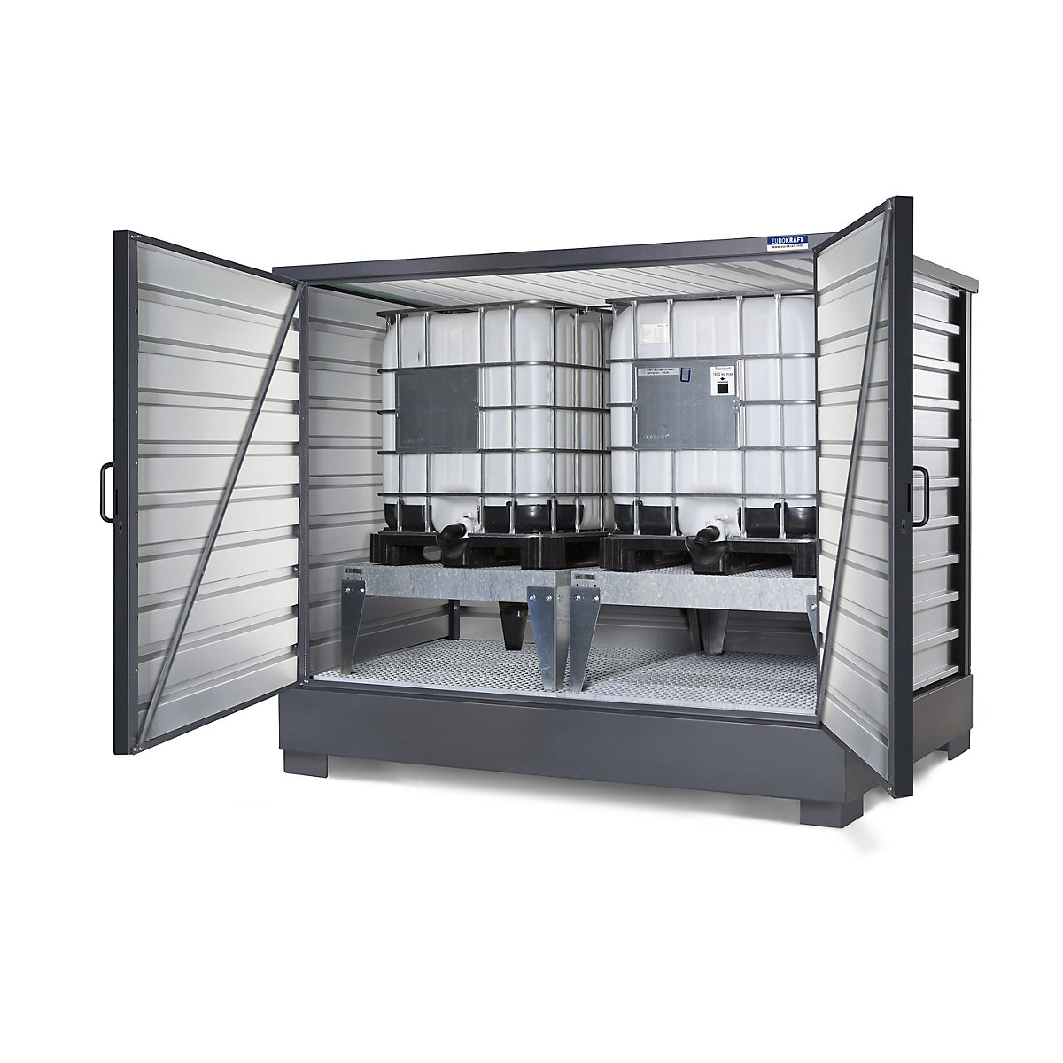 Sheet steel hazardous goods storage - eurokraft pro