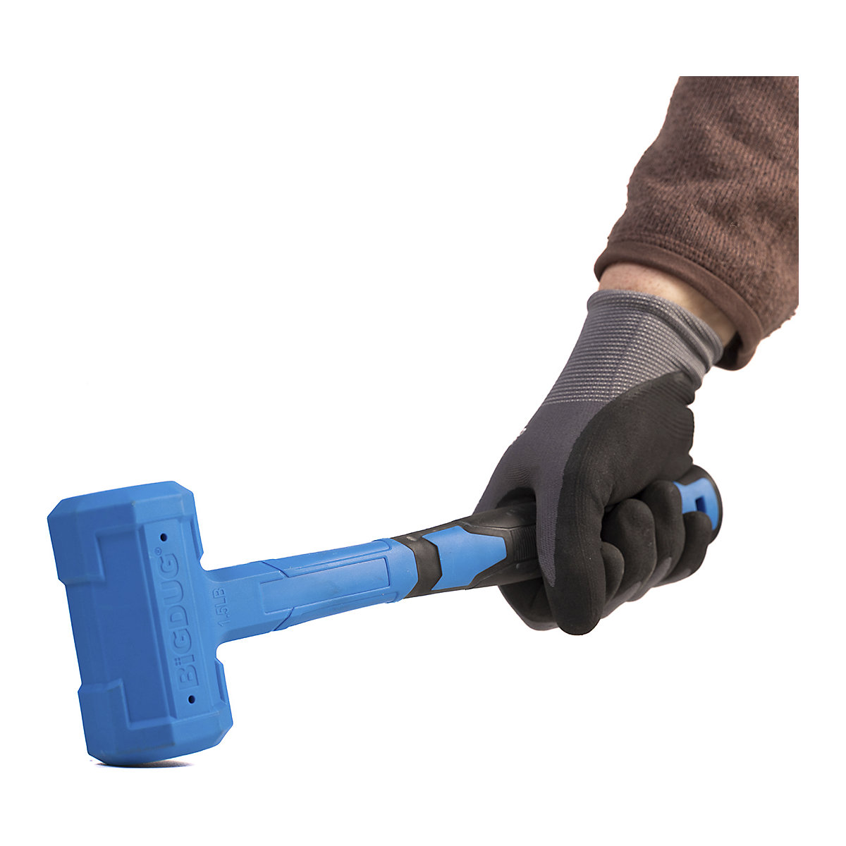 Silver & OSB Display Shelving Rubber Assembly Mallet 24oz Blue & Black