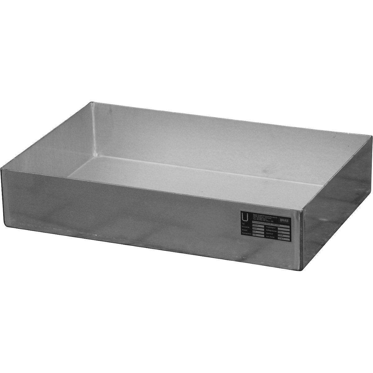 Stainless steel pallet tray - eurokraft pro