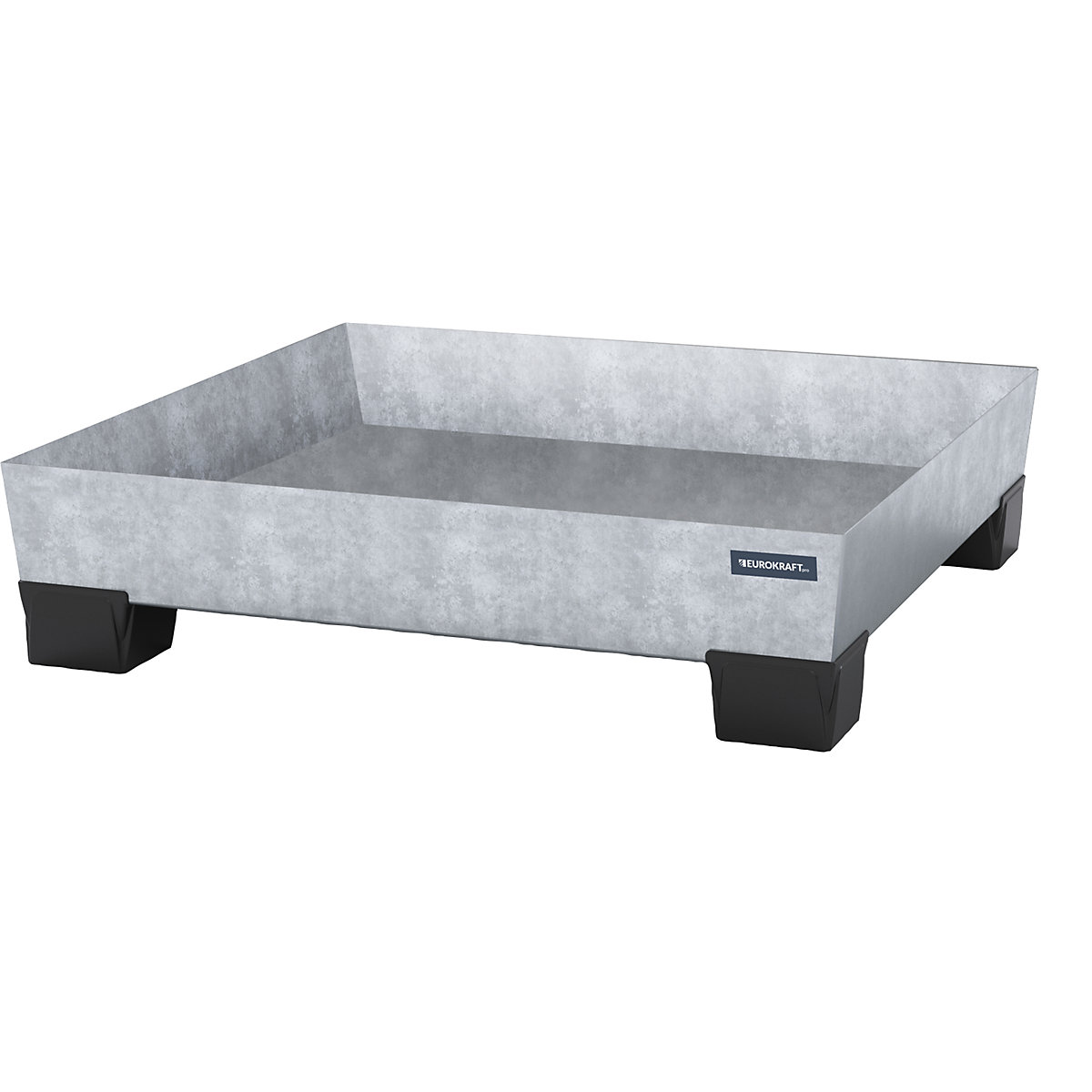 Steel sump tray with plastic feet - eurokraft pro
