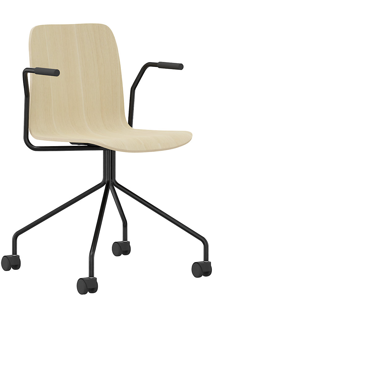 Stuhl Tobi, Sternenfuß mit Rollen