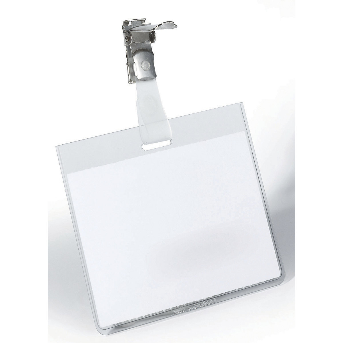 Targhetta per nome con clip di fissaggio - DURABLE