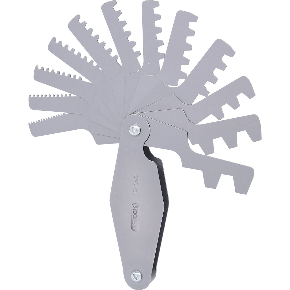 Trapéz alakú acél menetmérő &ndash; KS Tools
