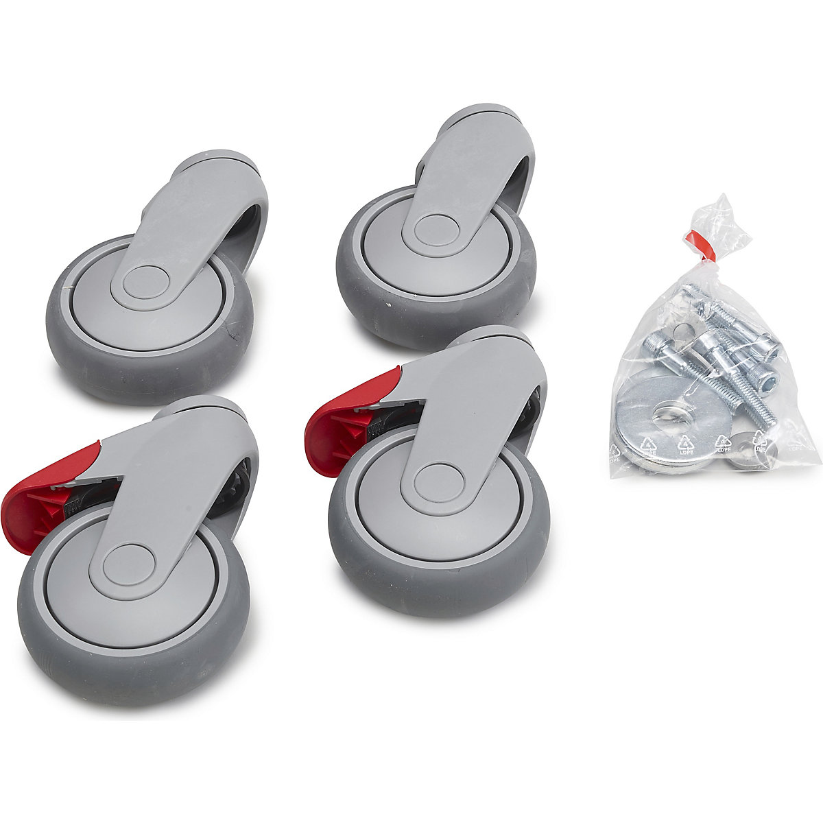 Treston 100mm Castor Set  | 141h mm