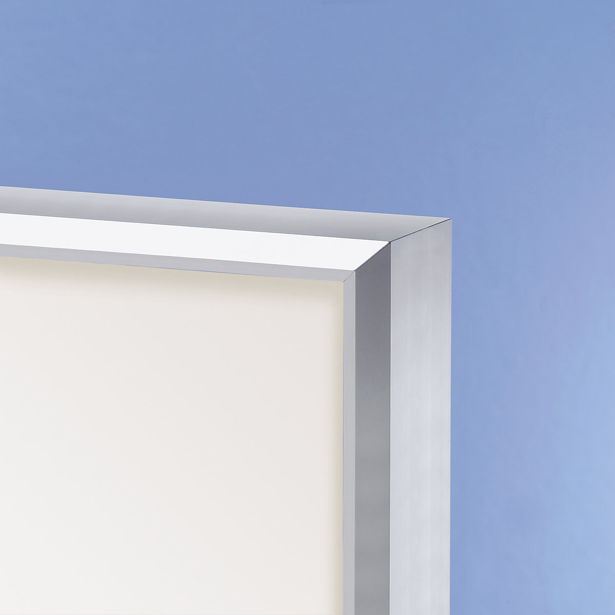 Vitrina, marco de aluminio, puertas batientes &ndash; eurokraft pro
