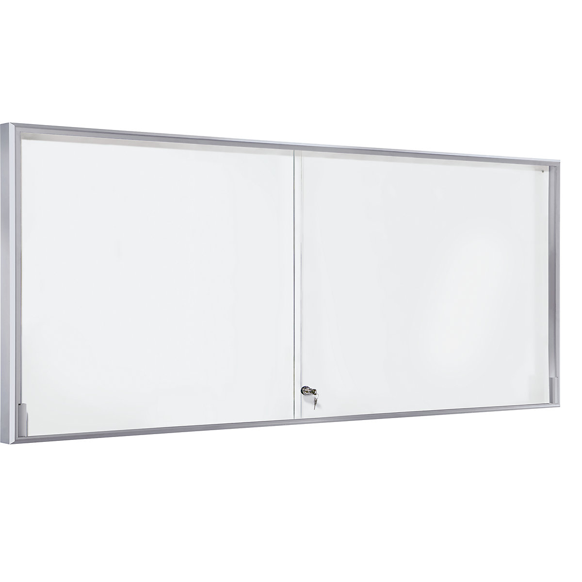 Vitrina, marcos de aluminio, puertas correderas &ndash; eurokraft pro