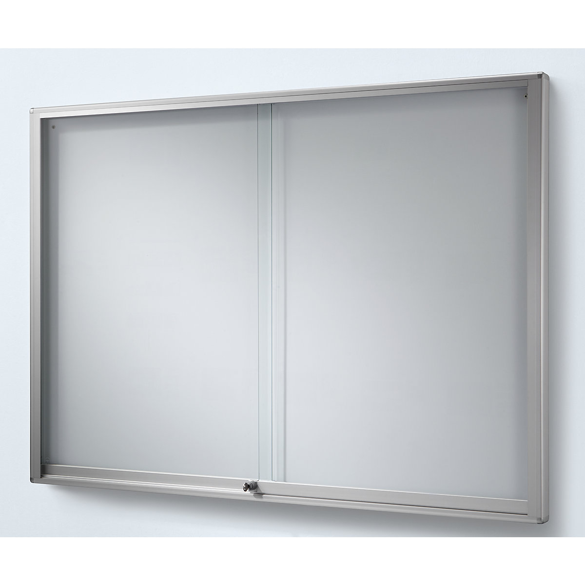 Vitrina, marcos de aluminio, puertas correderas &ndash; eurokraft pro