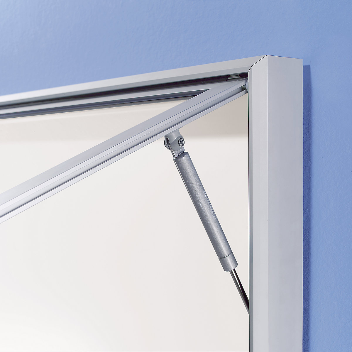 Vitrine, caixilho em alumínio, para interior e exterior – eurokraft pro (Imagem do produto 2)-1